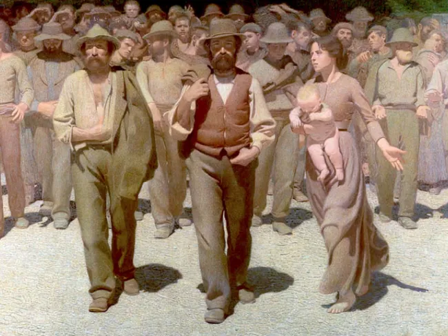 "Il Quarto Stato" by Giuseppe Pellizza da Volpedo, 1901